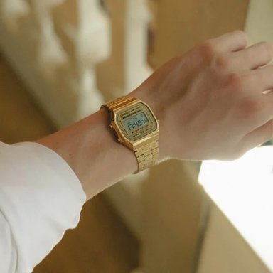 RELOJ CASIO VINTAGE A168WG-9 DORADO UNISEX - 7