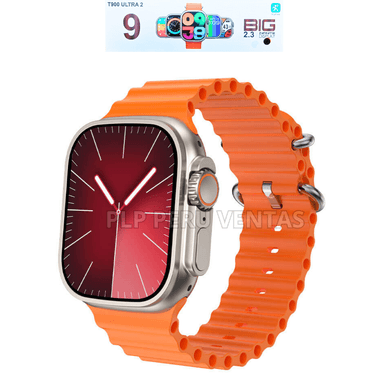 SMARTWATCH OEM T900 ULTRA 2 SERIE 9 BIG2.30' NARANJA