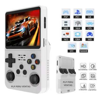 CONSOLA R36S PORTATIL 20000 JUEGOS 128GB BLANCO - 1