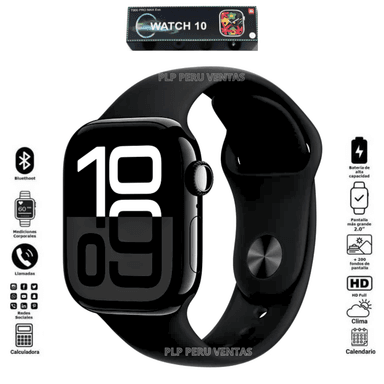 SMARTWATCH OPLP NEGRO T900 PRO MAX PREMIUN SERIE 10 AMOLED 2025
