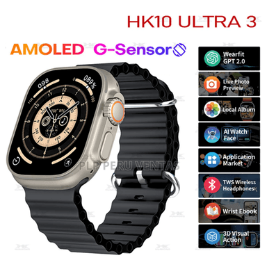 SMARTWATCH OPLP HK10 ULTRA 3 NEGRO SERIE 10 AMOLED CHATGPT 4GB