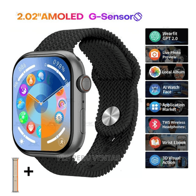 SMARTWATCH OPLP HK10 PRO PLUS NEGRO SERIE 10 AMOLED CHATGPT
