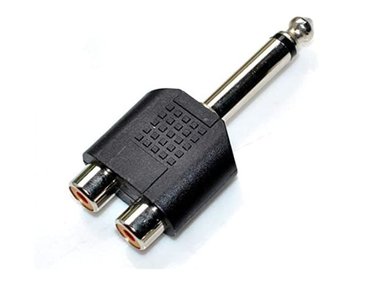 ADAPTADOR NEXUS PLUG 6.5MM MONO A 2 RCA HEMBRA - 1