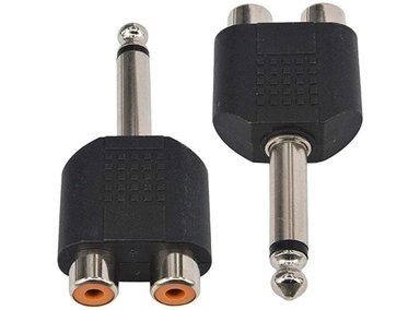 ADAPTADOR NEXUS PLUG 6.5MM MONO A 2 RCA HEMBRA - 4