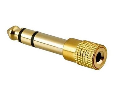 ADAPTADOR DE AUDÍFONOS NEXUS 3.5MM A 6.5MM(DORADO) - 1
