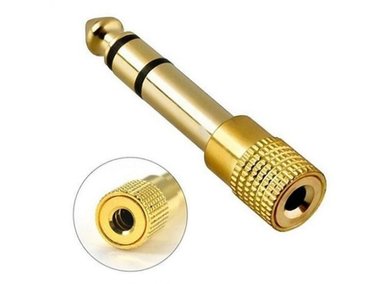 ADAPTADOR DE AUDÍFONOS NEXUS 3.5MM A 6.5MM(DORADO) - 3