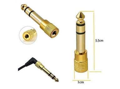 ADAPTADOR DE AUDÍFONOS NEXUS 3.5MM A 6.5MM(DORADO) - 5