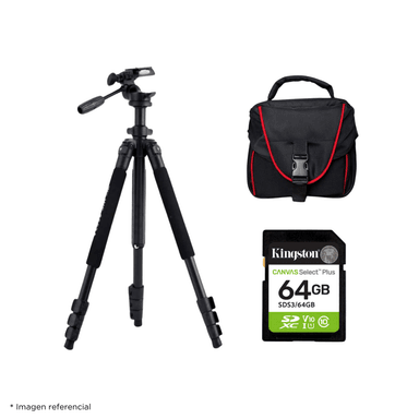 CÁMARA CANON MIRRORLESS EOS R50 24.2MPX MIRRORLES EOS R50 + LENTE RF S 18-45MM + KIT DELUXE - 6