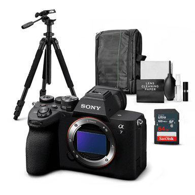 CÁMARA SONY ALPHA A7 IV FULL FRAME MIRRORLESS CUERPO SOLO + KIT ULTIMATE - 1