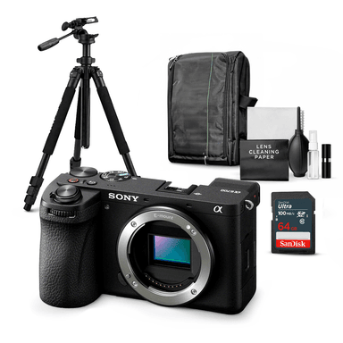 CÁMARA SONY ALPHA A6700 MIRRORLESS CUERPO SOLO + KIT ULTIMATE - 1