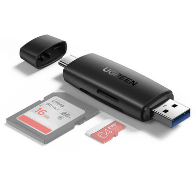 LECTOR DE TARJETAS UGREEN SD/TF 2 EN 1 USB-C Y USB B 3.0 - 2