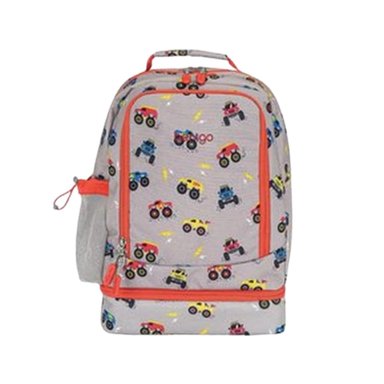 MOCHILA BENTGO CARRITOS GRIS KIDS 2 EN 1