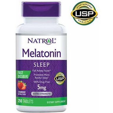 NATROL MELATONINA 5 MG. TABLETAS DE DISOLUCIÓN RÁPIDA, 250 TABLETAS