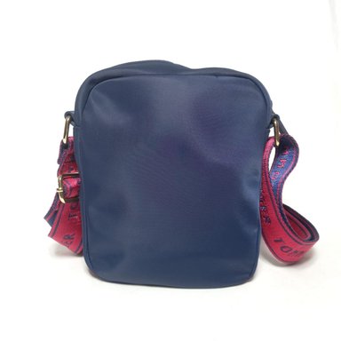 CROSSBODY TOMMY HILFIGER CUADRADO AZUL STRAP DOBLE CIERRE - 3