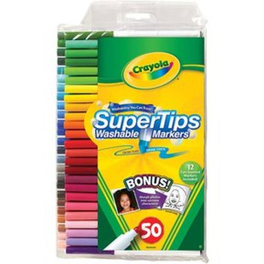 PACK PLUMONES CRAYOLA 58-5100 100 UNIDADES LETTERING SUPER TIPS - 6