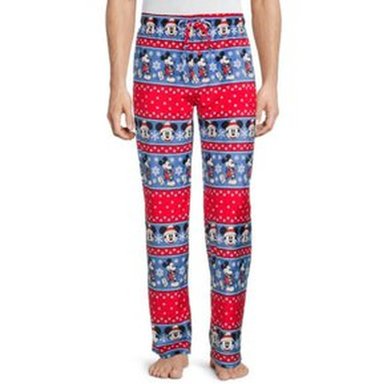 PANTALON PIJAMA HOMBRE DE MICKEY MOUSE NAVIDEÑO