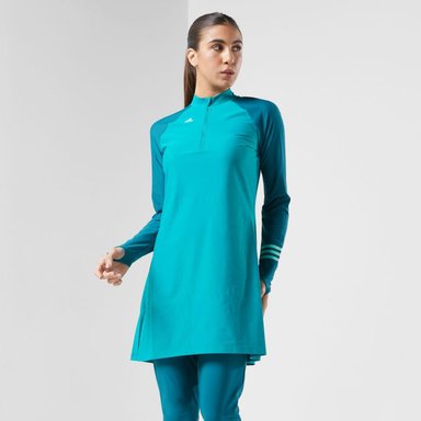 VESTIDO MUJER ADIDAS VERDE COLORBLOCK TRAJE BAÑO - 2