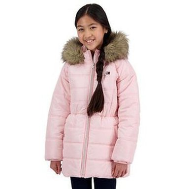CASACA NIÑA TOMMY HILFIGER ROSADO ESQUIMAL - 1