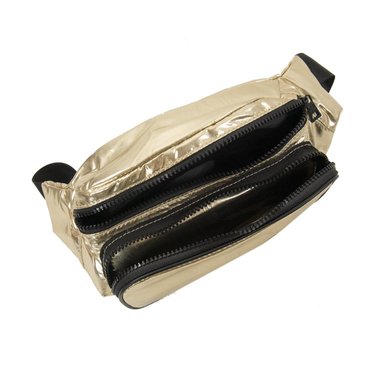 CANGURO JUSTICE GOLD METALLIC FANNY PACK DORADO PARA NIÑAS METALICO - 4