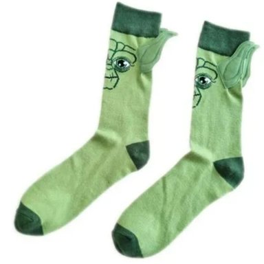 PACK MEDIAS ALGODÓN UNISEX STAR WARS VERDE STARWARS LARGAS YODA