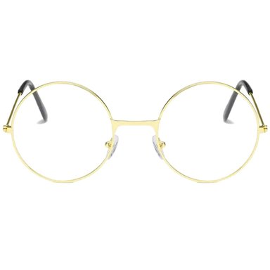 MONTURA DE LENTES PROTECCIÓN UV MARVELOUS REDONDO TIPO HARRY POTTER DORADO - 2
