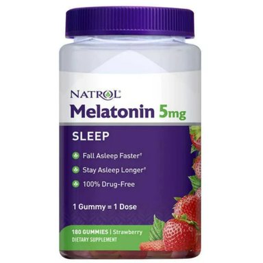 MELATONINA EN GOMITAS NATROL 5 MG - 180 GOMITAS