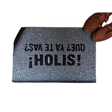 TAPETE TIPO NOMAD O FELPUDO ATRAPA MUGRE GRIS HOLI