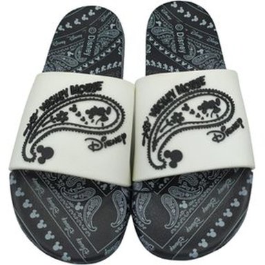 SANDALIAS UNISEX DISNEY NEGRO SLIDE MICKEY MOUSE VELCRO