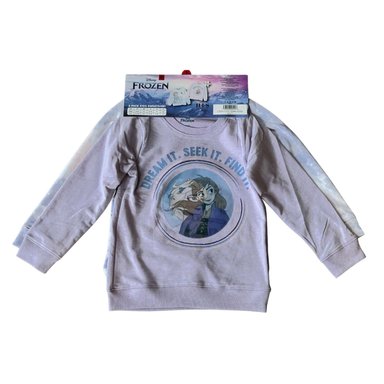 PACK 2 SWEATER MANGA LARGA ALGODÓN NIÑA DISNEY VIOLETA FROZEN PRINCESAS - 1