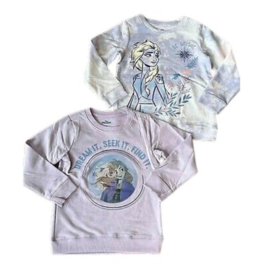 PACK 2 SWEATER MANGA LARGA ALGODÓN NIÑA DISNEY VIOLETA FROZEN PRINCESAS - 2