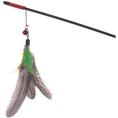 PACKX2 JUGUETE PARA MASCOTA GATITO PLUMA TIPO PLOMERO - 3