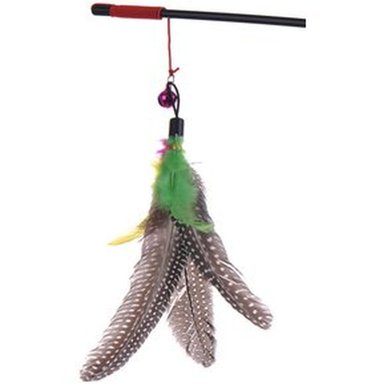 PACKX2 JUGUETE PARA MASCOTA GATITO PLUMA TIPO PLOMERO - 5