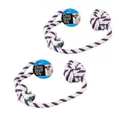 PACKX2 JUGUETE DE PERRO DE CUERDA ANUDADA AL EXTREMO