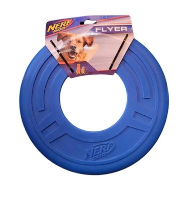 FRISBEE O FLYER GOMA PERROS FLYER NERF AZUL
