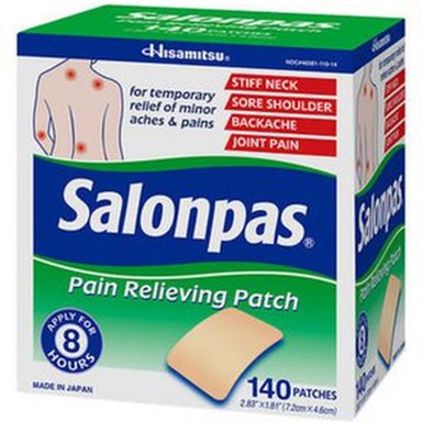 PARCHES ANALGÉSICO SALONPAS - 140 PARCHES