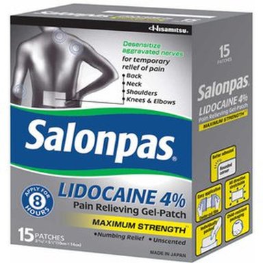 PARCHES ANALGÉSICO SALONPAS FORTE - 15 PARCHES GRANDES
