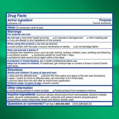 PARCHES ANALGÉSICO SALONPAS FORTE - 15 PARCHES GRANDES - 3