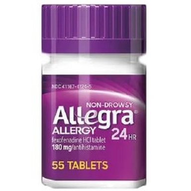 ALLEGRA ALLERGY NO SOMNOLENCIA 55 TABLETAS