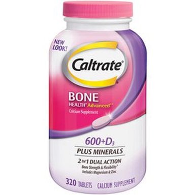 SUPLEMENTO BONE HEALTH ADVANCED 600 + D3 PLUS MINERALES CALTRATE 320 TABLETAS 300G UNIDAD