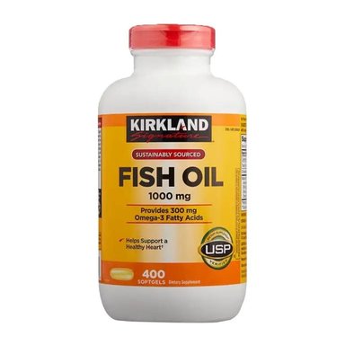 ACEITE DE PESCADO KIRKLAND FISH OIL 400 SOFTGELS 1000 MG OMEGA 3