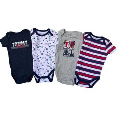4 PACK BODY BODYSUIT O BEBECRECE TOMMY HILFIGER TAMAÑO 18 MESES 18 MESES
