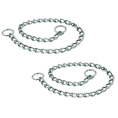 PACKX2 COLLAR DE CADENA DE METAL GRANDE PARA PERROS