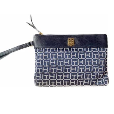 CARTERA TOMMY HILFIGER 69J7876 AZUL DE MANO O WRISLET MONOGRAM