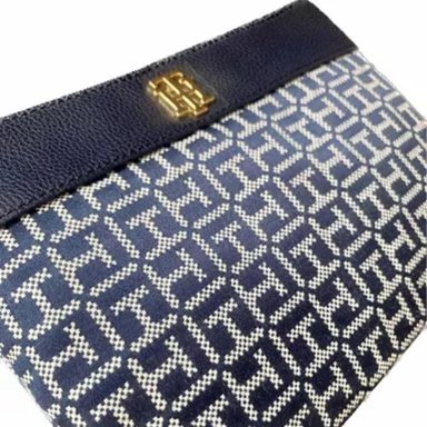 CARTERA TOMMY HILFIGER 69J7876 AZUL DE MANO O WRISLET MONOGRAM - 3