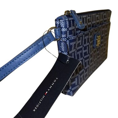 CARTERA TOMMY HILFIGER 69J2239-420 AZUL DE MANO WRISLET MONOGRAM - 3