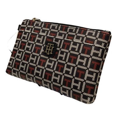 CARTERA TOMMY HILFIGER 69J2239-410 AZUL DE MANO WRISLET MONOGRAM /ROJO - 2