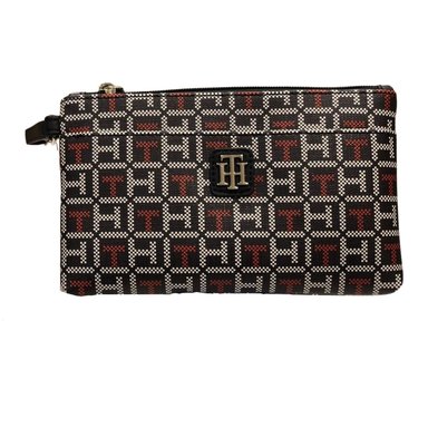CARTERA TOMMY HILFIGER 69J2239-410 AZUL DE MANO WRISLET MONOGRAM /ROJO - 3