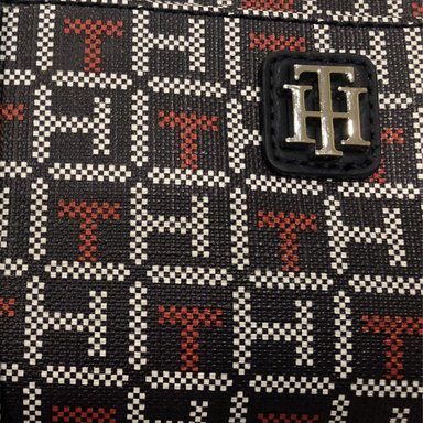 CARTERA TOMMY HILFIGER 69J2239-410 AZUL DE MANO WRISLET MONOGRAM /ROJO - 5