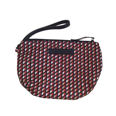 CARTERA TOMMY HILFIGER 69J2239 AZUL DE MANO O WRISLET MONOGRAM /ROJO