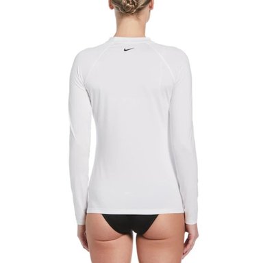 CAMISETA MANGA LARGA ALGODÓN MUJER NIKE BLANCO STANDARD UPF 40+ LICRA UPF 40+